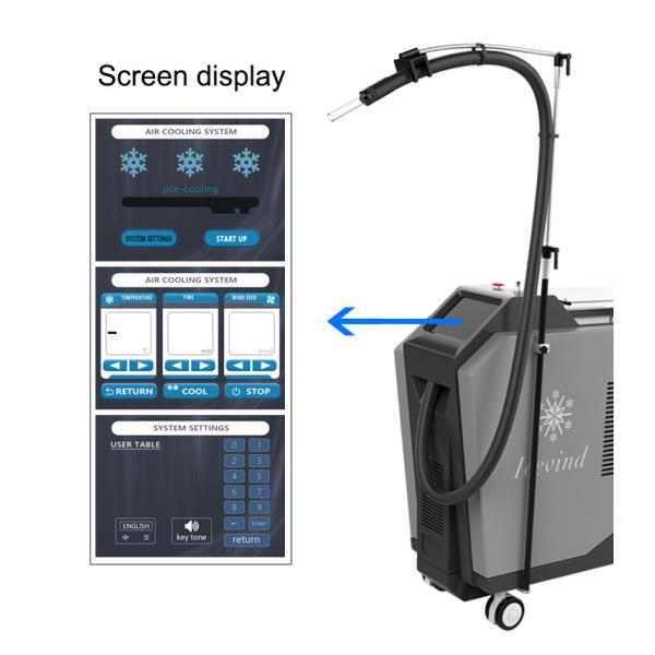 2000W Shock Wave Therapy Machine 980nm Cryo Laser Skin Cooling Therapy Machine