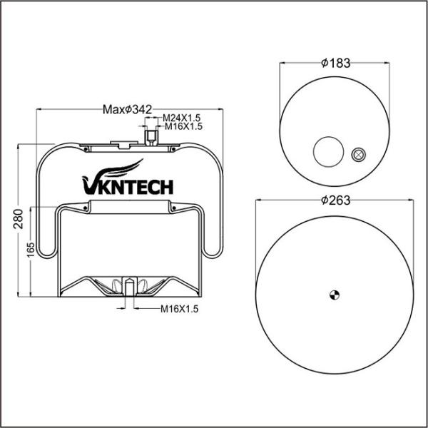 BENZ a 942.320.22.21 весны воздуха 4183NP23 промышленной тележки IATF16949 МЕРСЕДЕС