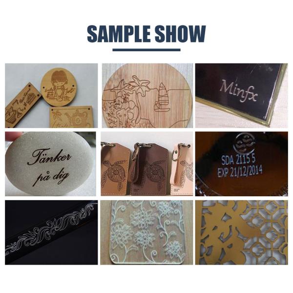 Pequeño tipo publicitario de acrílico de la refrigeración por agua de la máquina de grabado del laser del CO2