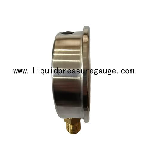 150psi Brass Liquid Filled oil Pressure Gauges 4 Dial 1/2 NPT Lower Mount
