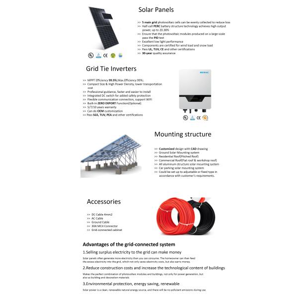 Off Grid Solar Systems 15kw 20kw 30kw Solar Panel System Solar Energy For Home Use