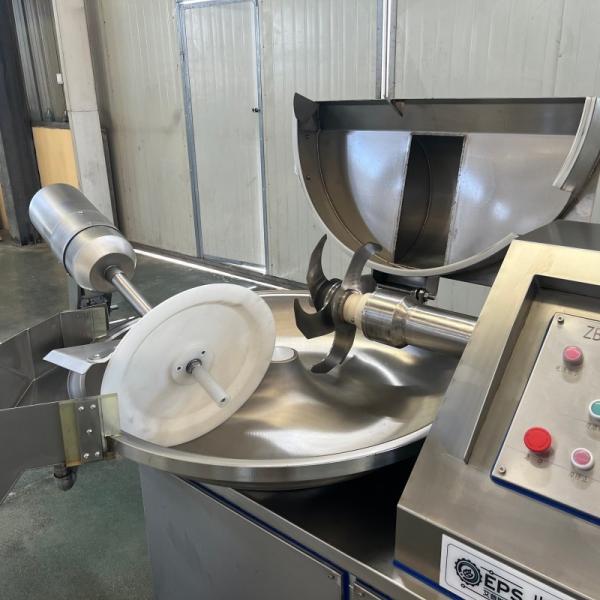 Dual Speed Vacuum Bowl Cutter Meat Processing High Efficiency Consistent Sausage Production