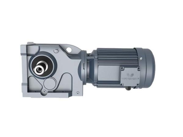 Foot Mounted Hollow Shaft Bevel Gear Motor K Series Speed Reducer With High Torque High Speed Motor
