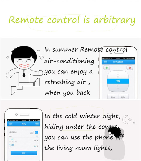 Smart Home Automation systems wireless wifi remote control TV / STB / DVD