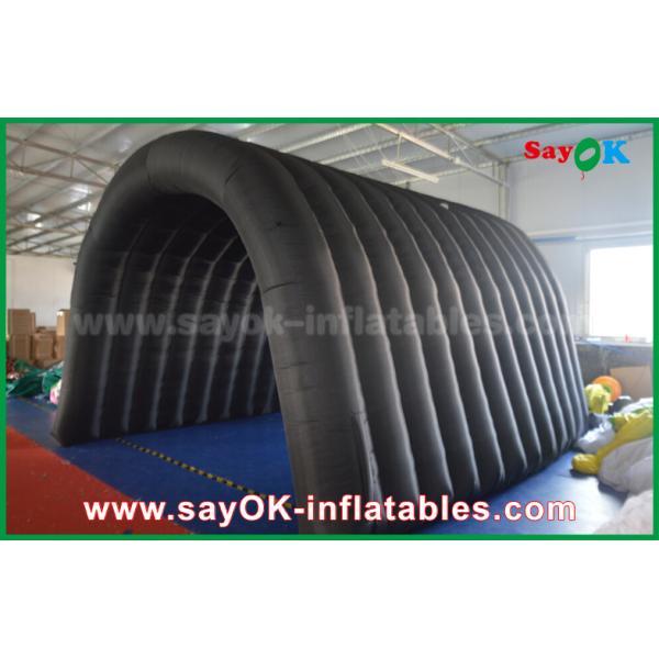 Надувная палатка на открытом воздухе черная 210D Оксфордский тоннель Надувная палатка для кемпинга для активных занятий на открытом воздухе