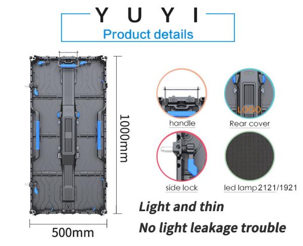 P2.6 P2.9 P3.91 P4.81 巨大な舞台背景のための外部のシームレススプライス LEDビデオウォールとCE ROHS FCC証明書
