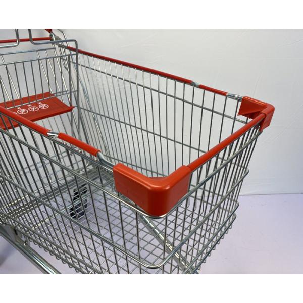 вагонетка покупок металла большой емкости 150L складная с местом ребенка