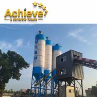 HZS90 Mini Mobile Concrete Batching Plant estacionário 178kw 4m