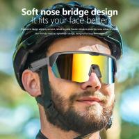 TR Cadre flexible BT 5.3 Musique 4 à 5 heures Cyclisme Sports Bluetooth Lunettes de course