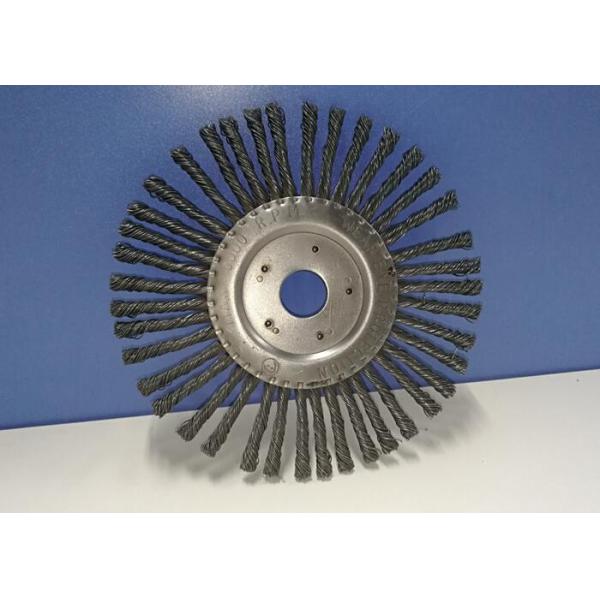 7 inch Fast Cleaning Rust Twisted Wire Brush /  Steel Wire Wheel Brush Twisted