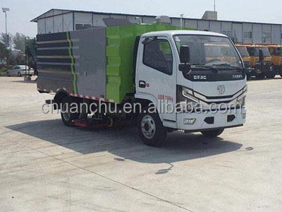 Pure Electric 4*2 Dongfeng Meters Vacuum Truck Road Sweeper Street Dust Cleaning Truck City Sanitation Vehicle