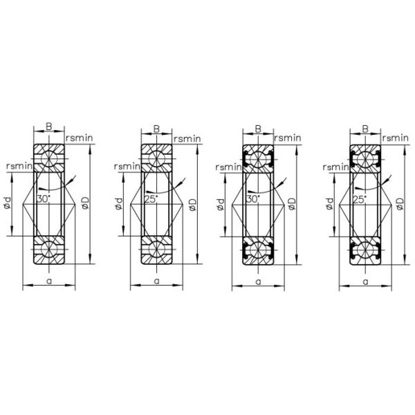 шарикоподшипник контакта 60 серий 4P и 62 серий 4P низкоскоростной четырехточечный