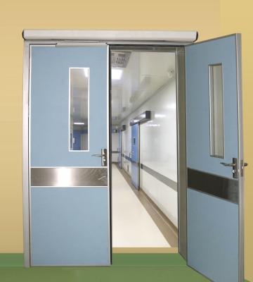A porta farmacêutica higiênica do quarto desinfetado de HPL, portas da sala de operações cerca o quadro