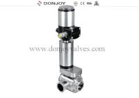 Donjoy SS316L 2 polegadas pneumática 3 Way T Tipo de válvulas borboleta com Tri Camp End