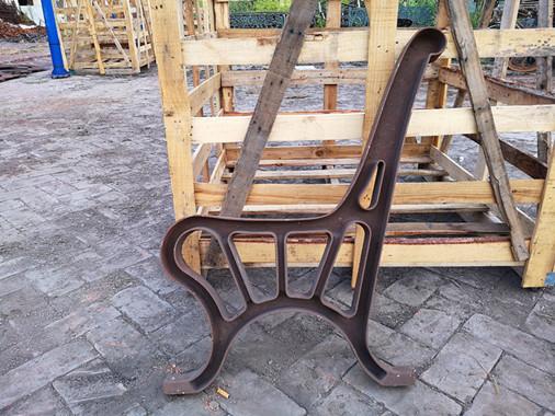 Vintage Antique Park Bench Ends For Street Decoration , Cast Iron Bench Parts
