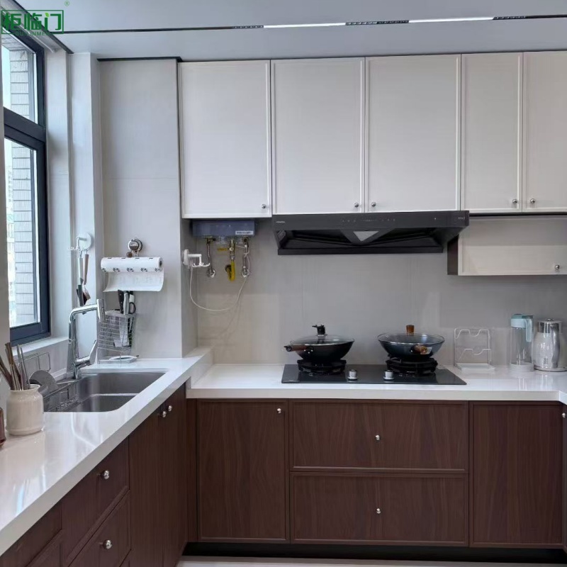 Waterproof Aluminum Kitchen Cabinet Moisture Proof Custom Colors