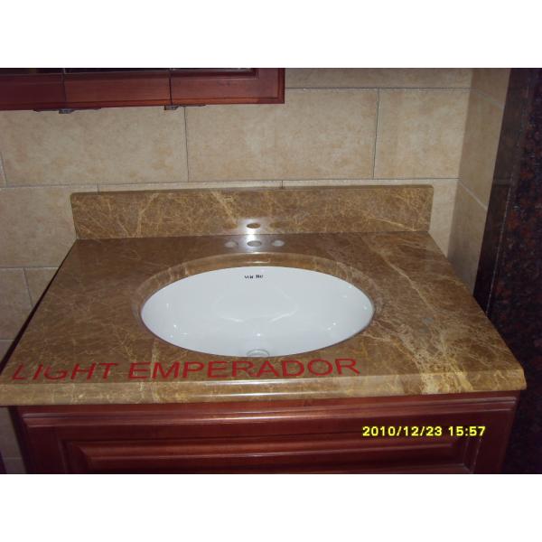 Yellow Beige Honed Granite Countertops , Granite Stone Kitchen Countertops