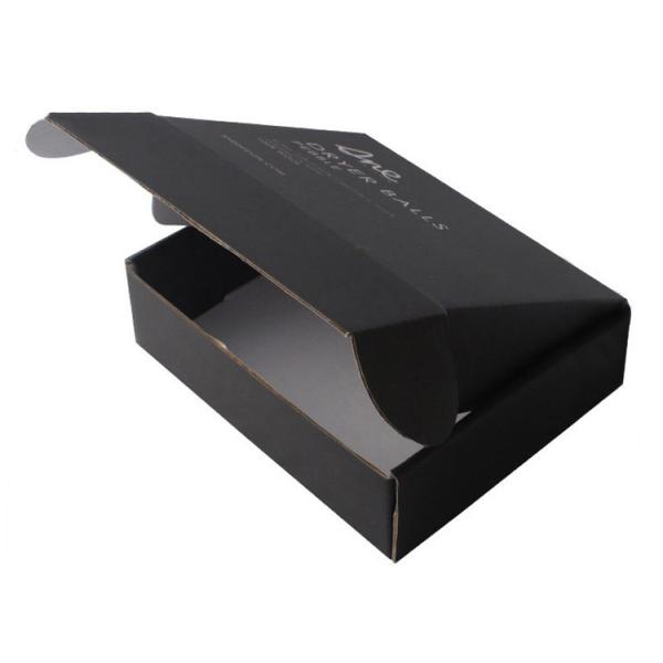 Matte Black Cardboard Jewelry Gift Boxes For Shipping Goods Offset Printing