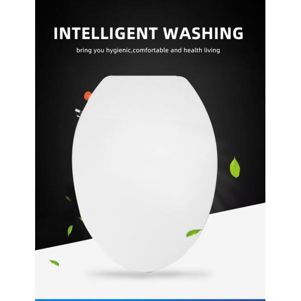 Деятельность мягкого близкого умного цвета крышки сидения унитаза белого легкая