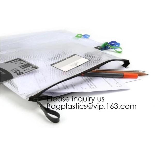 Office Stationery Plastic Pp File Bag A4 Document Pouch B6 Zipper Wholesale File Folder Bag School Stationery Supplies,