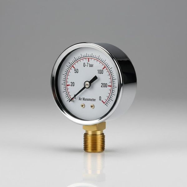 50mm Chromed Ring Economy Pressure Gauge with 1/4NPT Connection for Air and Hydraulic Systems