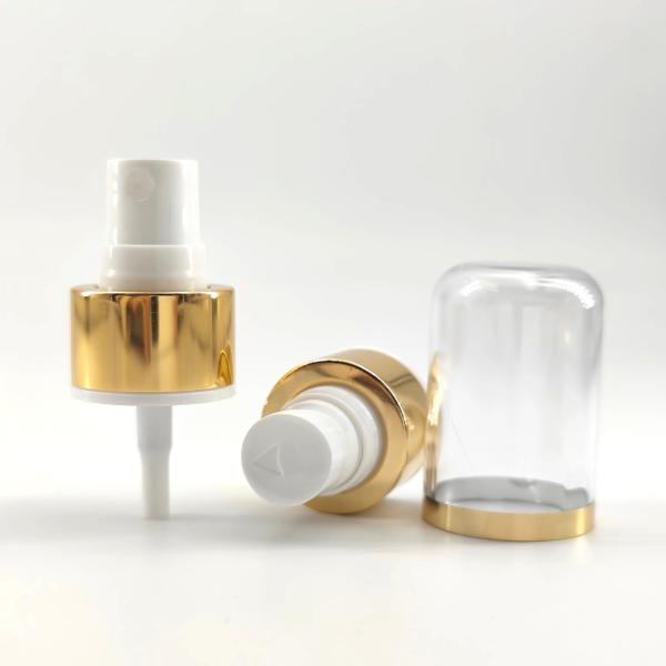 24mm 24/410 Perfume Spray Atomiser Perfume Bottle Nozzle Golden Aluminium Collar