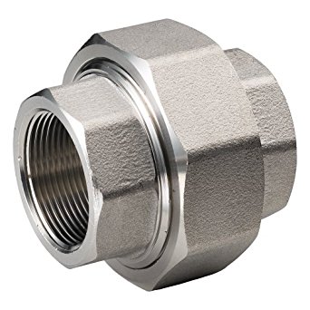 M/F And F/F Threaded Pipe Fittings Stainless Steel Street Unions SS304 BSP Thread