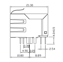 KLU1T041C-43 LF, интерфейс PHY с RJ45 ПК панели касания magnetics LPJ0014ABNL