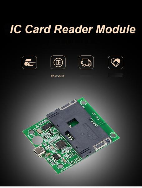 C2-AMU-00 Dual-Interface 2-in-1 IC Card Reader Module ISO14443A Protocol Reader ISO7816 Protocol Reader
