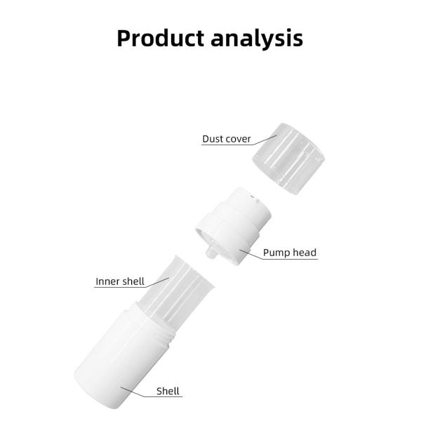 Меняемый PCR PP вакуумирует безвоздушный солнцезащитный крем косметическое упаковывая 30ml 50ml младенца бутылки