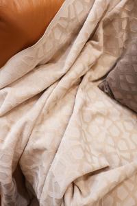 Medium Weight Custom-made Circle Knitting Jacquard Velvet Fabric for Sofa and