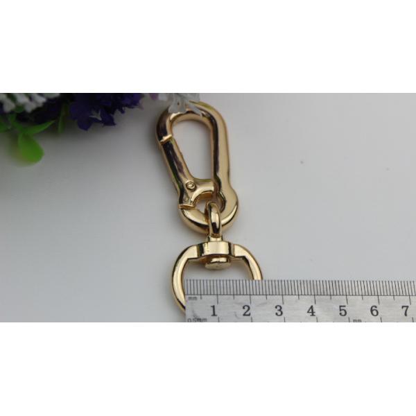 Bag hardware products 20 mm gold & nickel metal swivel eye bolt zinc snap hook