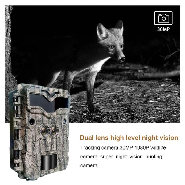 KW698A caméra de chasse à double objectif 2 capteurs caméra de reconnaissance 4K caméra de jeu de vision nocturne
