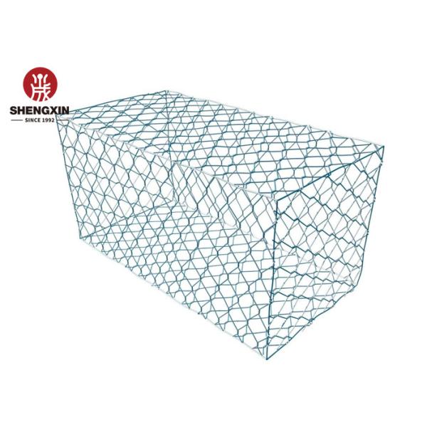 Weather Resistance 4mm Woven Gabion Baskets Rock Fall Protection
