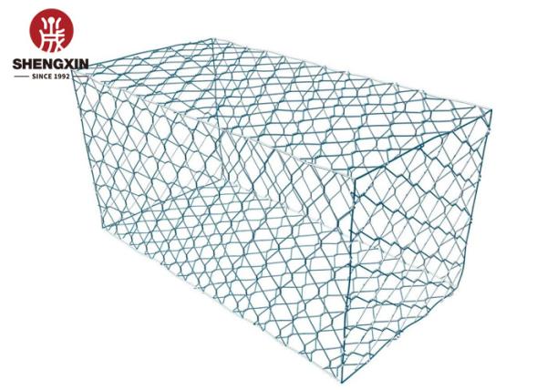 Weather Resistance 4mm Woven Gabion Baskets Rock Fall Protection