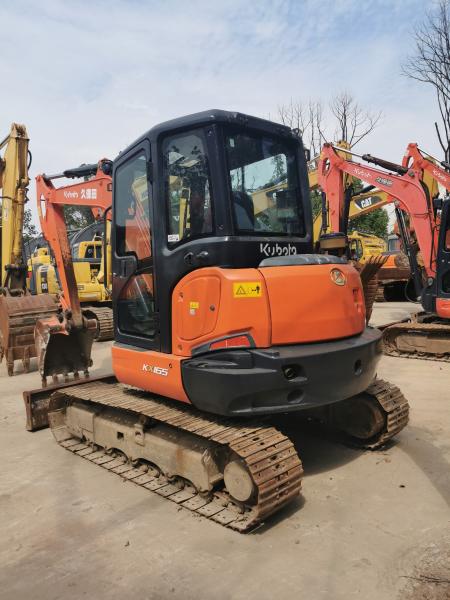 6 ton Used Kubota KX165 Mini Excavator for in Shanghai 3ton Capacity 35.5 Horsepower