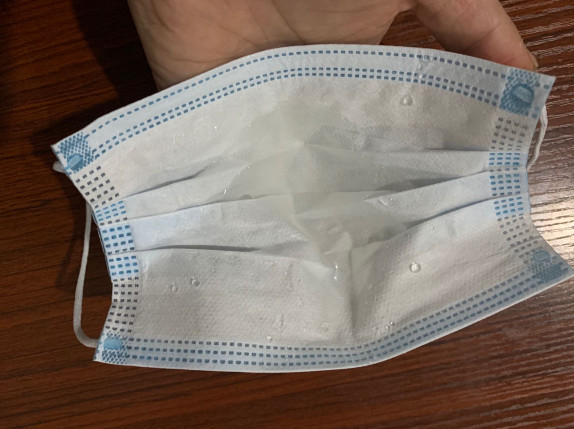 3 ply Nonwoven Blue white Medical Surgical Face Mask For Bacteria prevention