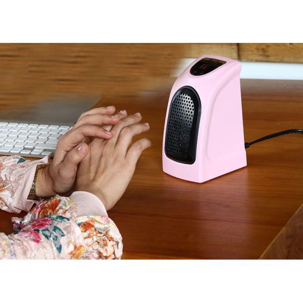 Mini Energy Efficient Fan Heater , Low Power Fan Heater Fire Resistant ABS
