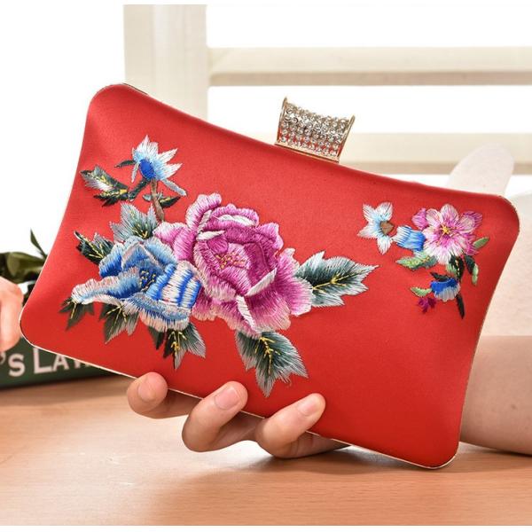 European and American vintage evening bags embroidered clutch bride