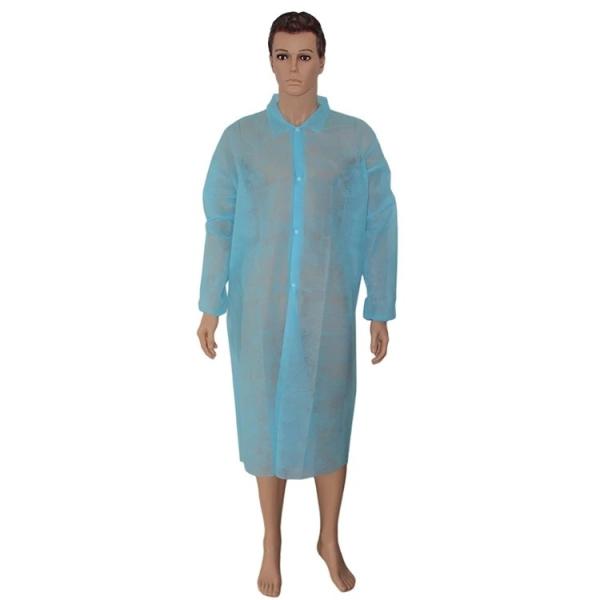 Breathable Eco Friendly Anti-blood 25GSM Disposable Lab Gown