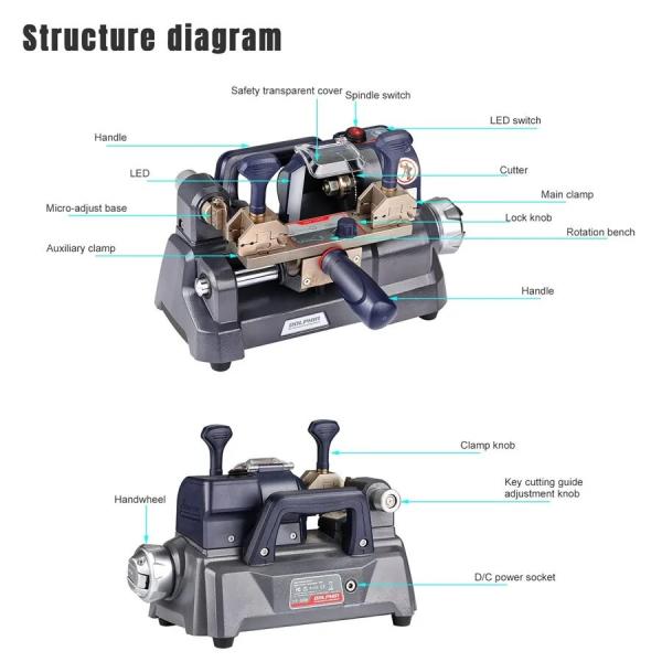 Xhorse Dolphin XP008 XP-008 Manual Key Cutting Machine for Special Keys