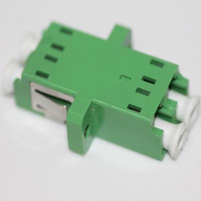 APC Lc Duplex Adapter Singlemode  Flanged Green Housing 1000 Times Life