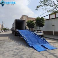 Carga y descarga Rampa portátil de muelle azul de 10 metros con capacidad de 12 toneladas para una carga pesada eficiente