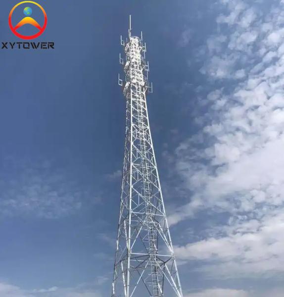 50m 4-legged Microwave Antenna Wifi Telecommunication Angle Steel Tower