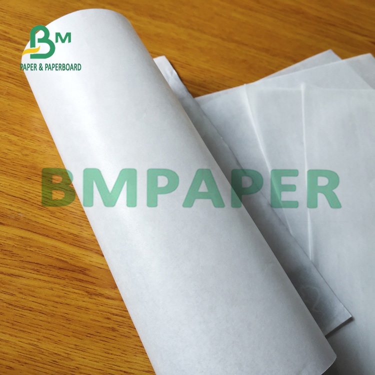 30g 35g 40g Food Grade Wrapping And Packing White Mg Kraft Paper For Sandwich 30g 35g 40g Продовольственная упаковка и упаковка Белая магнитная крафт-бумага для сэндвичей