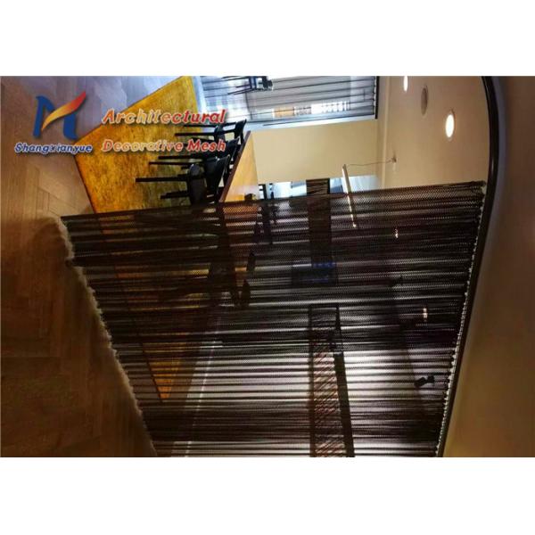 Company Meeting Partitions Coil Drapery Mesh Antique Copper Decorative