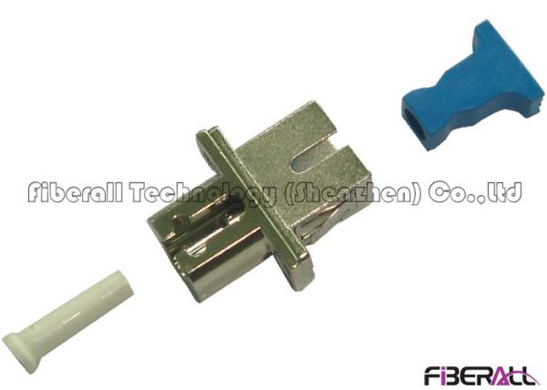 Simplex Hybrid Fiber Optic Adapter LC/PC To SC/PC Metal Body With Screw Holes