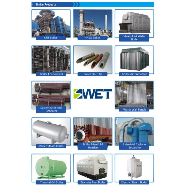 35 Tons Circulating Fluidized Bed Combustion Boiler 91% Thermal Efficiency
