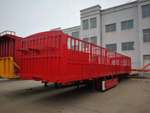 9500mm-13000mm Length*2500mm*2800mm Fence Semi Trailer With Mechanical Suspension