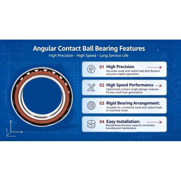Brand New Thin-walled Angular Contact Ball Bearing 71812C 1036812 60*78*10mm Automotive Bearing